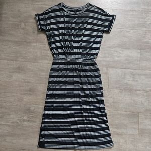 Striped Black and White Dress